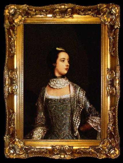 framed  Sir Joshua Reynolds Portrait of Susannah Beckford, ta009-2